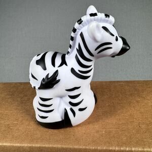 Fisher Price Little People Zoo Safari Zebra Animal Figure 2011 Mattel‎